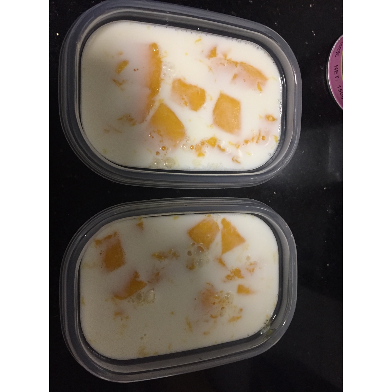 椰奶芒果冻