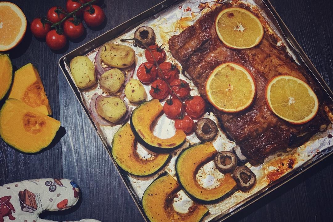 最简单的焦香软糯烤猪肋排