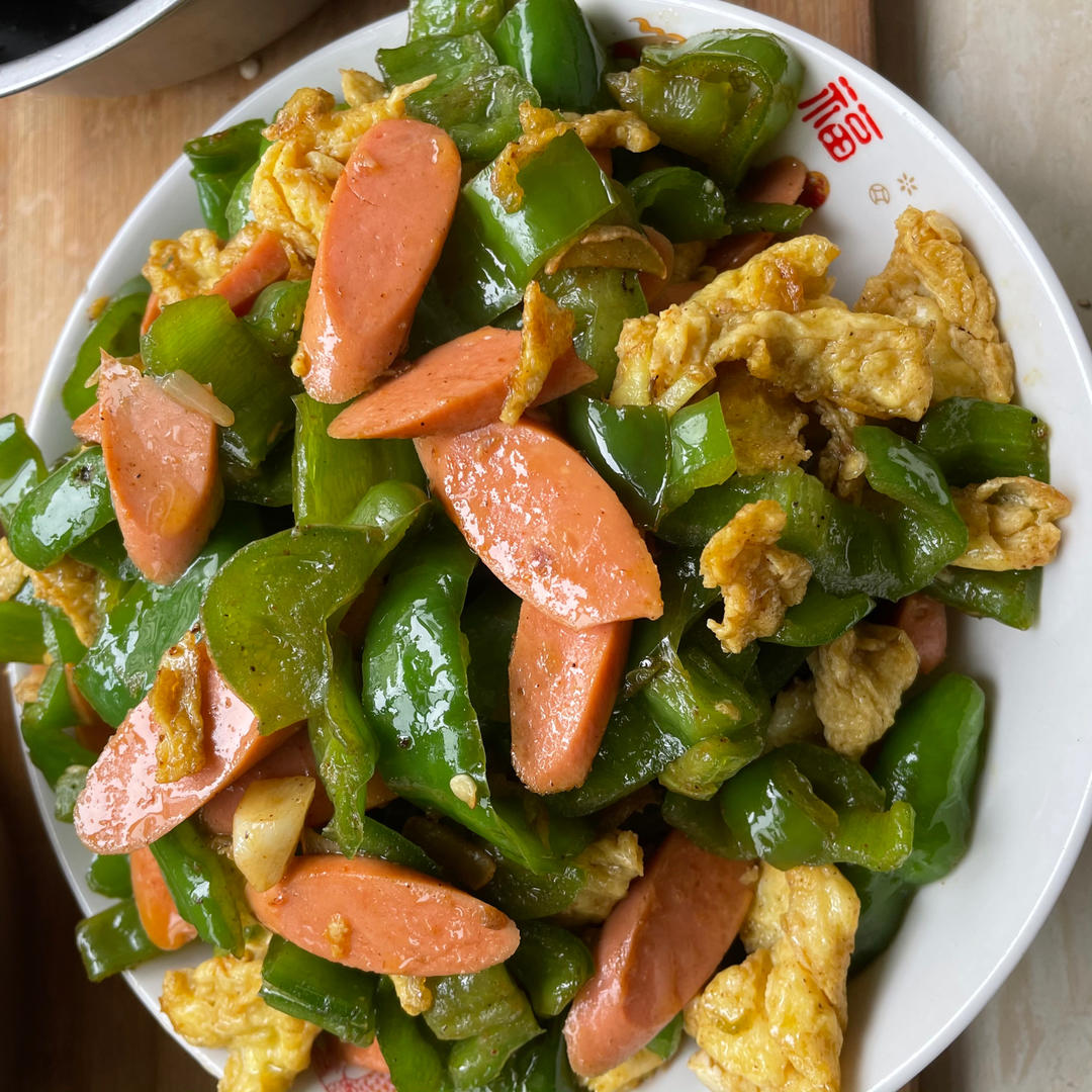 五分钟零失败❗️超好吃家常青椒火腿炒鸡蛋