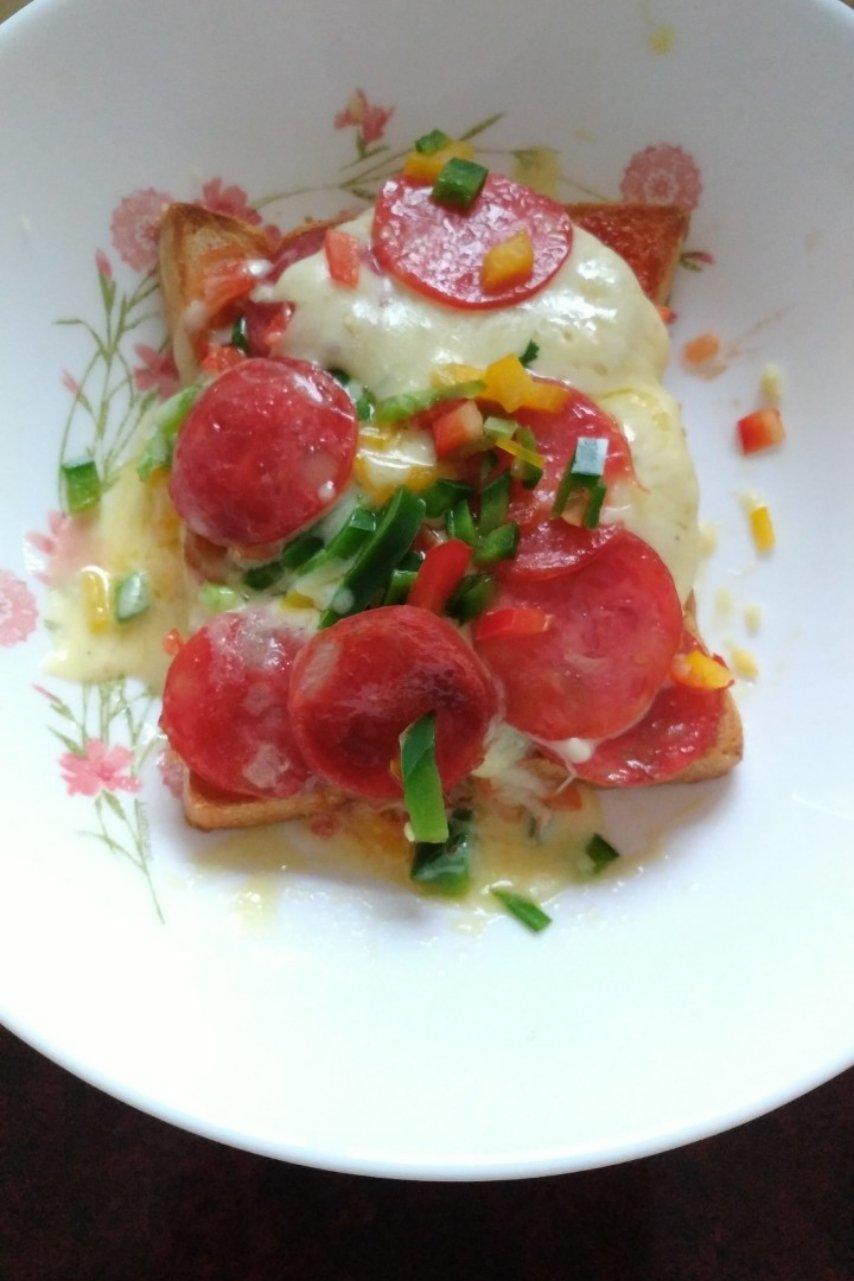 超好吃面包披萨🍕