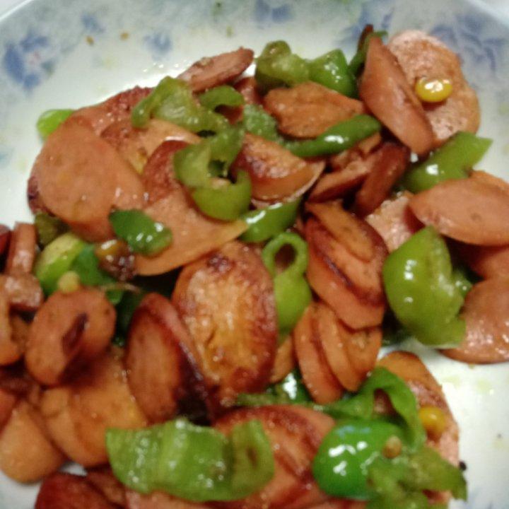 尖椒炒香肠