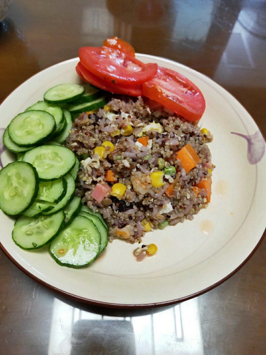 藜麦版无米蛋炒饭