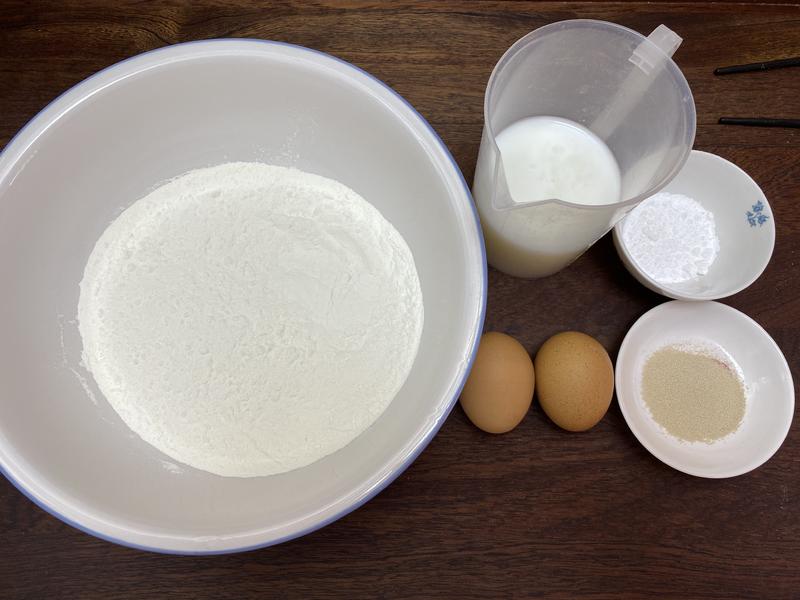 纯奶手撕吐司的做法 步骤1