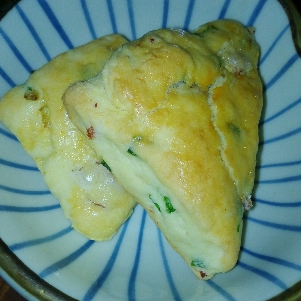 葱火腿司康