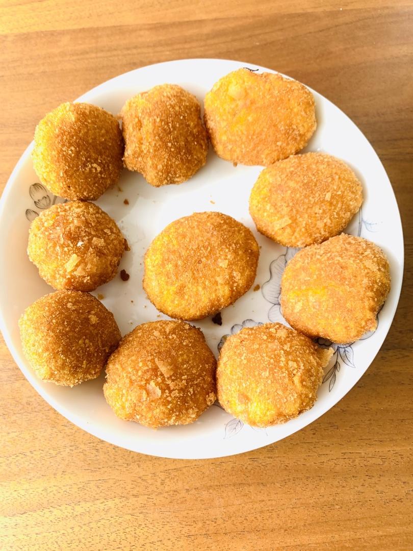 雪花南瓜饼