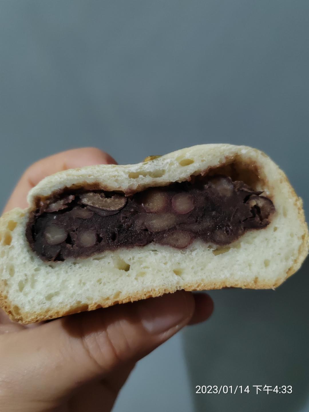 日式红豆包、毛毛虫面包（水合法）