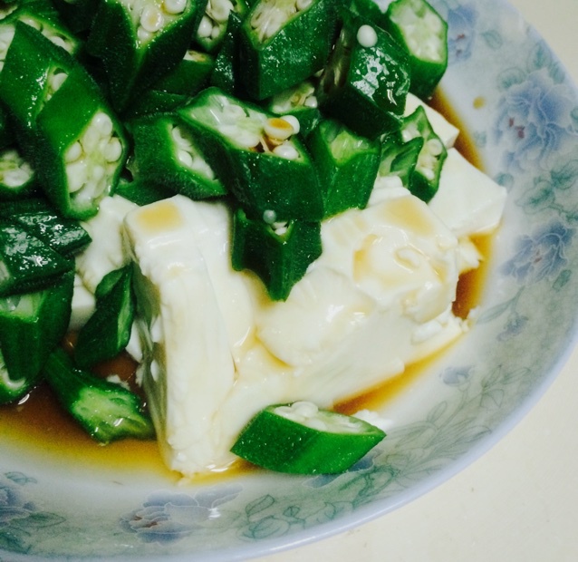 秋葵嫩豆腐&秋葵存储小方法