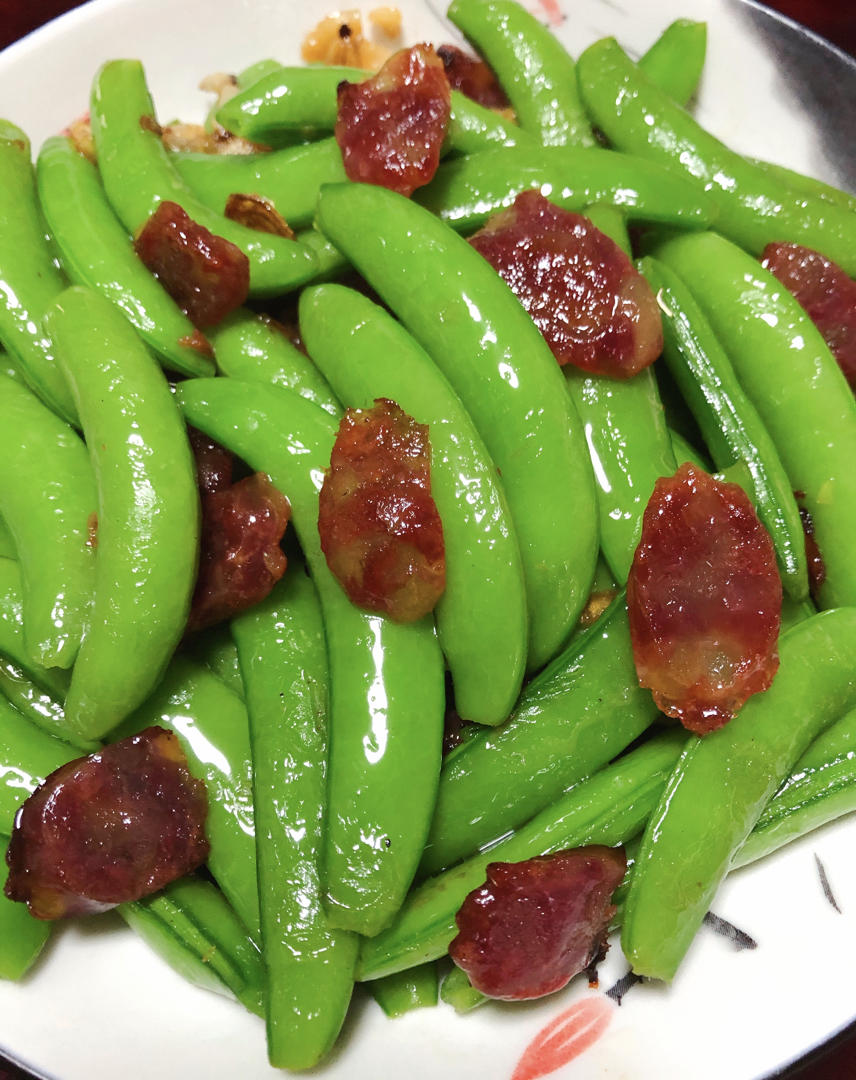 甜豆炒腊肠
