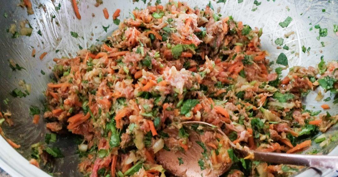 胡萝卜牛肉香菜饺子