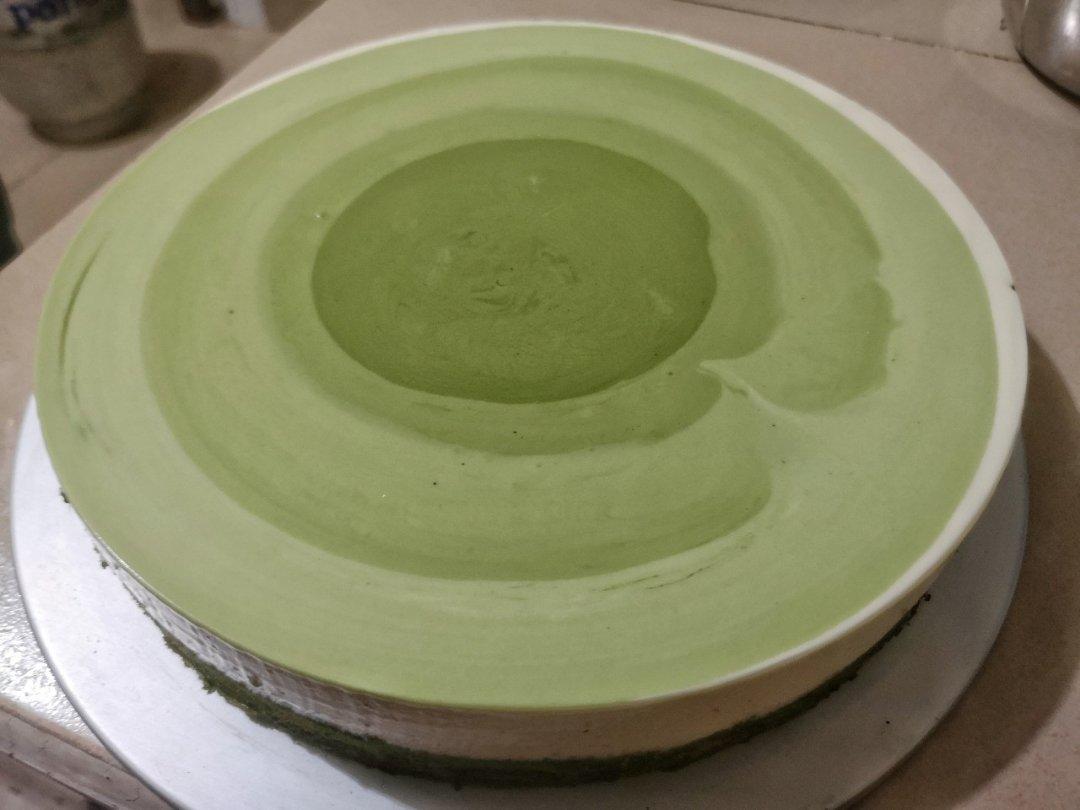 渐变抹茶慕斯蛋糕：我Amanda带着既美又作的抹茶甜点又来了！【曼食慢语】