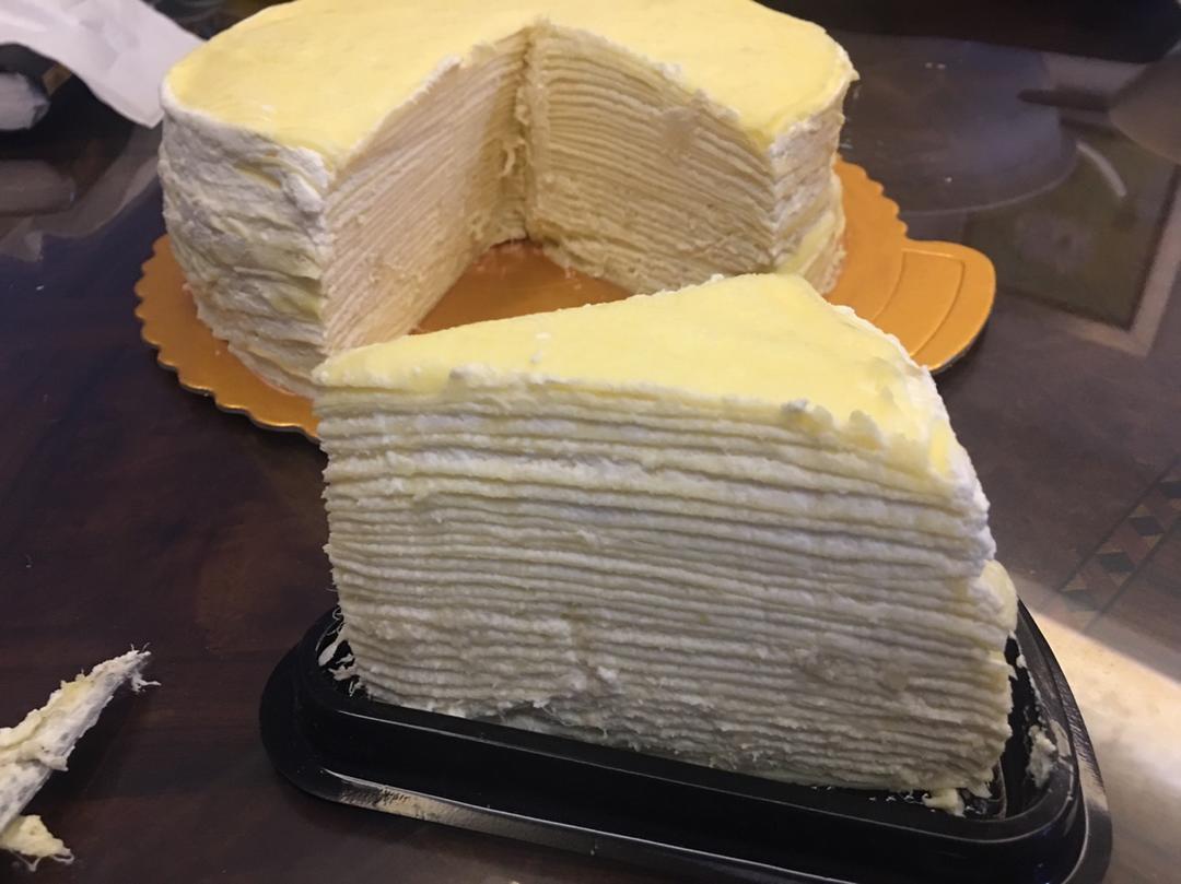 学做LADY M家24层超薄渐变抹茶千层蛋糕