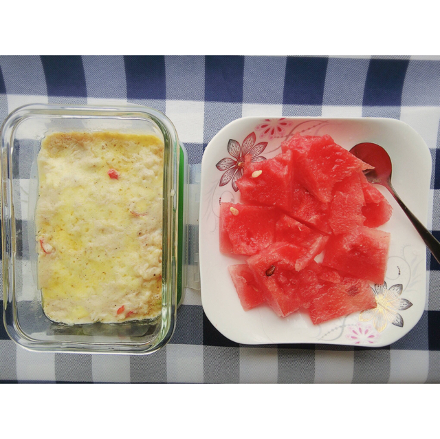 海鲜焗饭 Seafood Fried Rice with Cheesy Topping