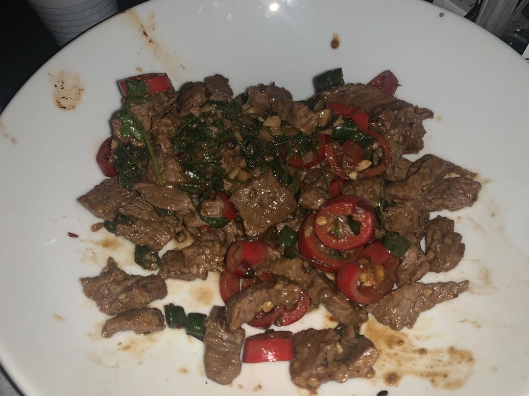 小炒黄牛肉（湘菜）