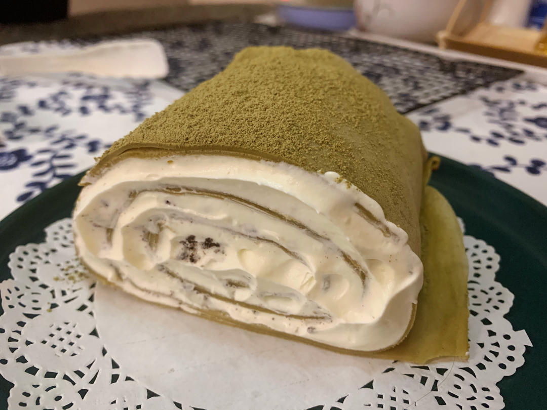 抹茶毛巾卷