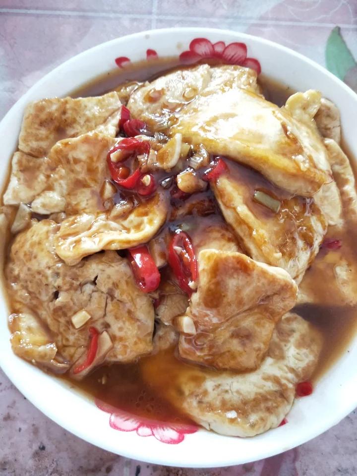焖煎豆腐