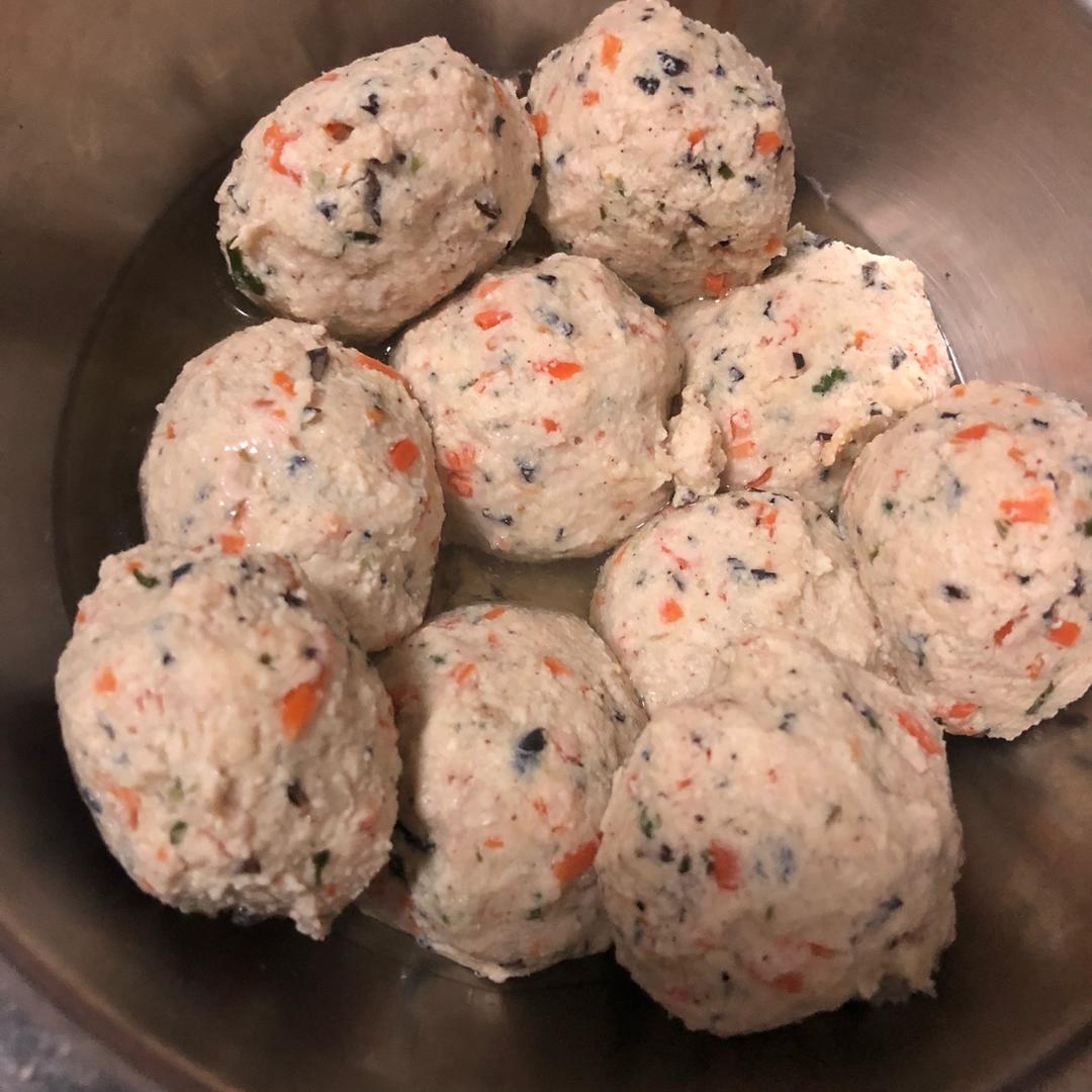 鸡胸豆腐肉丸子（减脂增肌必备）