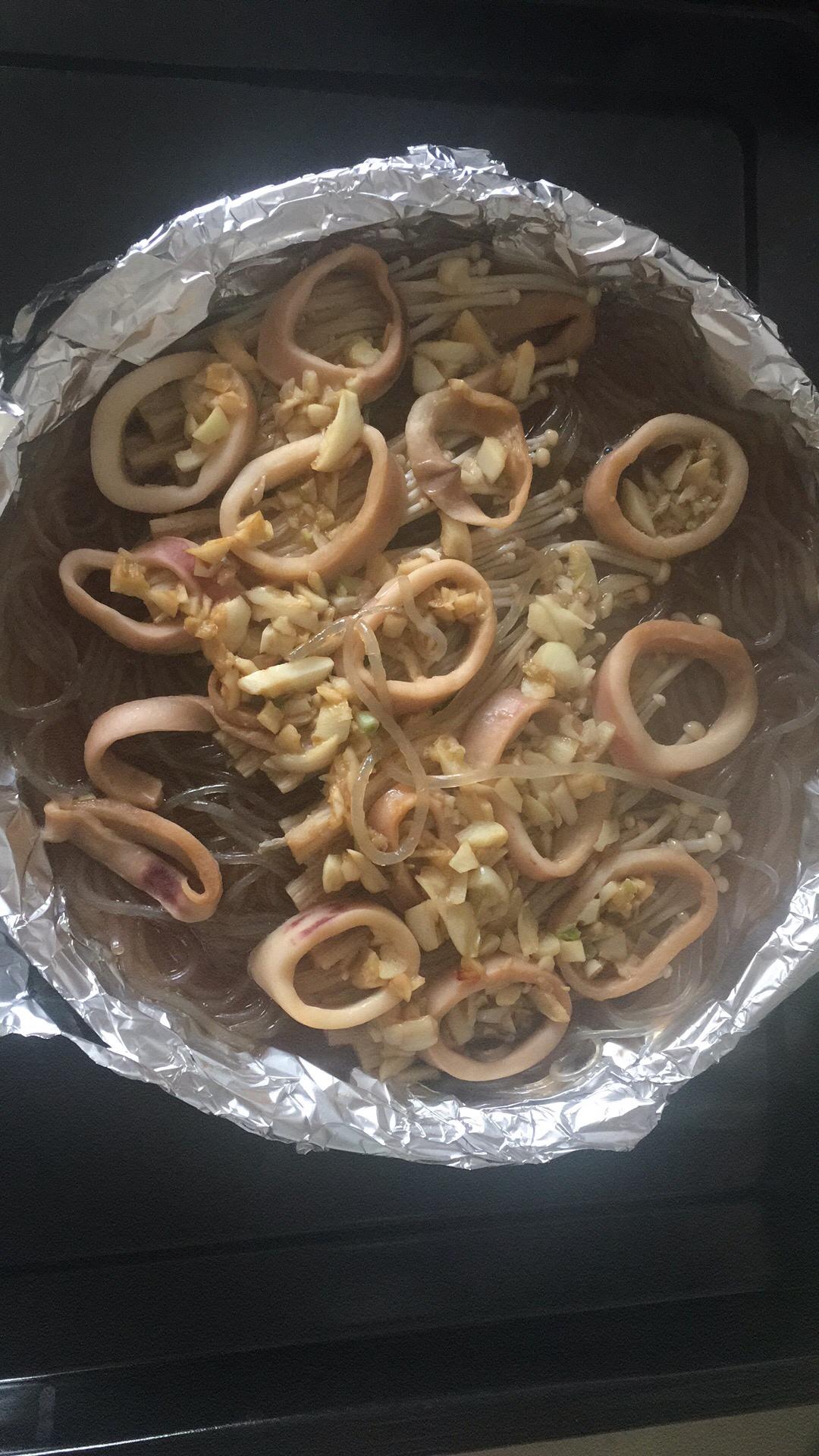 烤箱版锡纸花甲粉