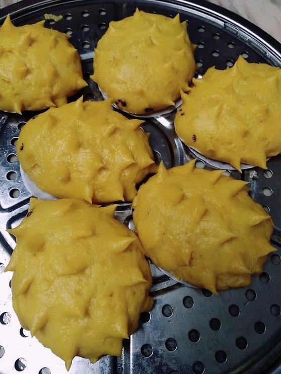 南瓜刺猬馒头                        宝宝辅食馒头