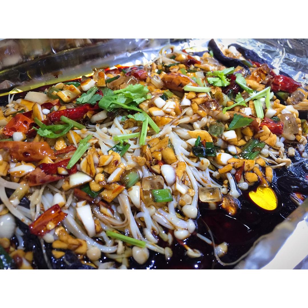 锡纸茄子 金针菇（烤箱版）