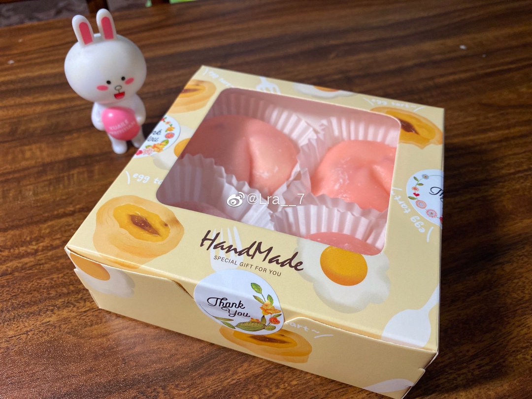 粉嫩香甜的蜜桃🍑雪媚娘，夏日里爱吃的甜品