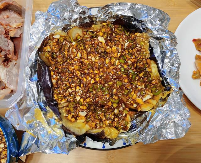 空气炸锅之蒜蓉茄子的做法