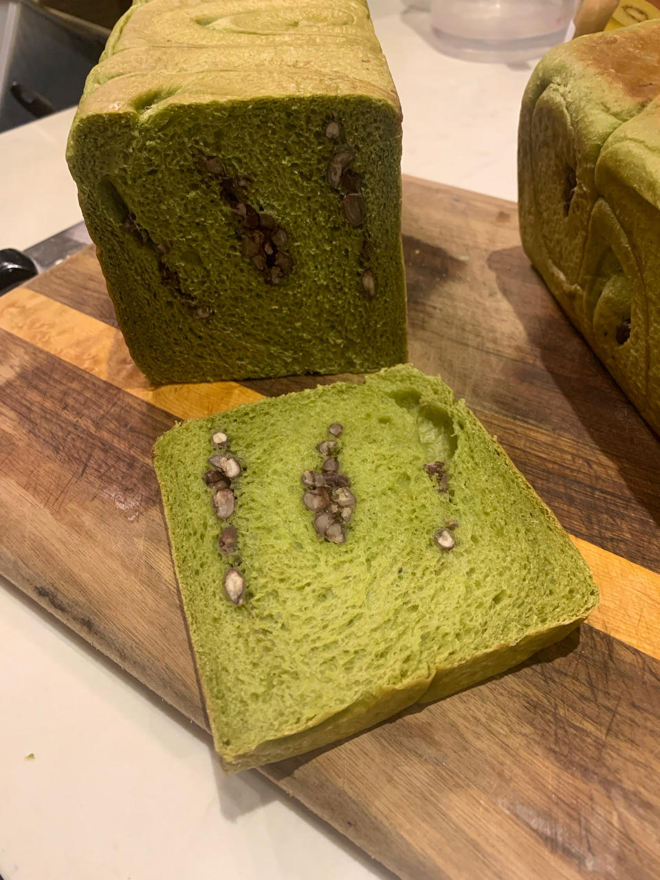 北海道抹茶蜜豆吐司