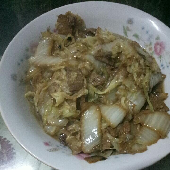 白菜炒肉