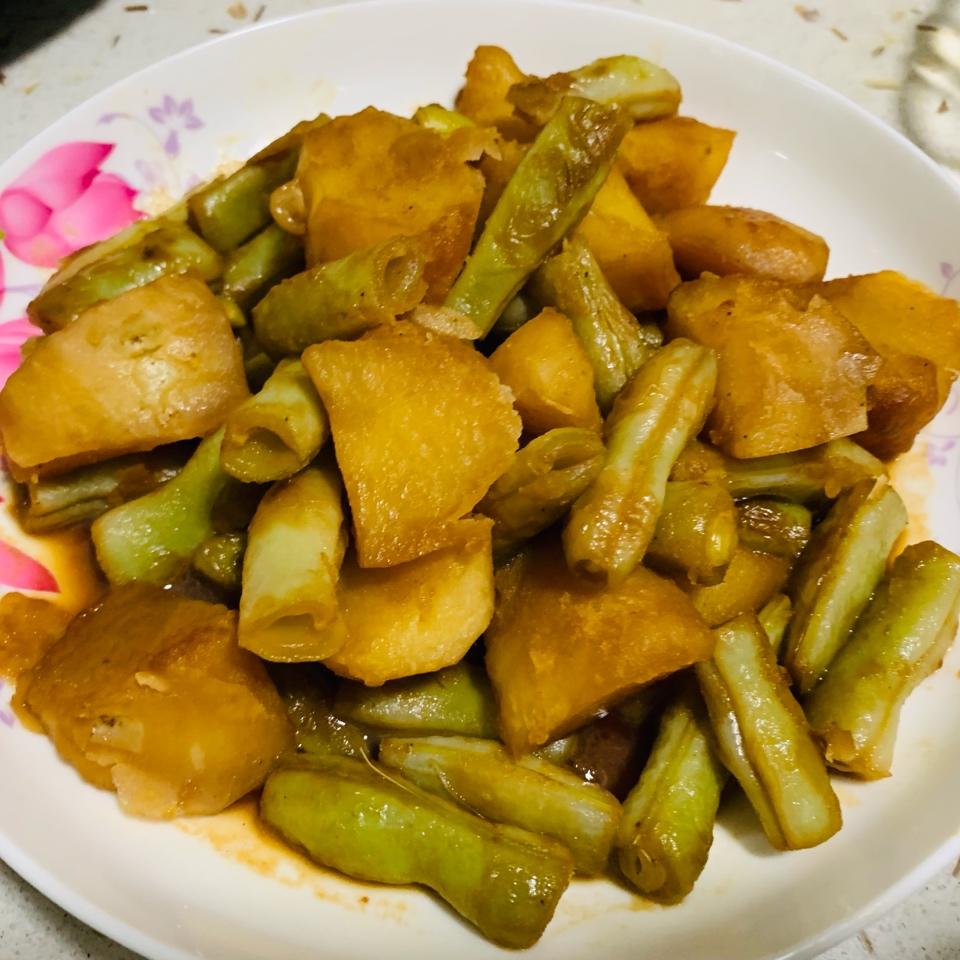 土豆炖豆角