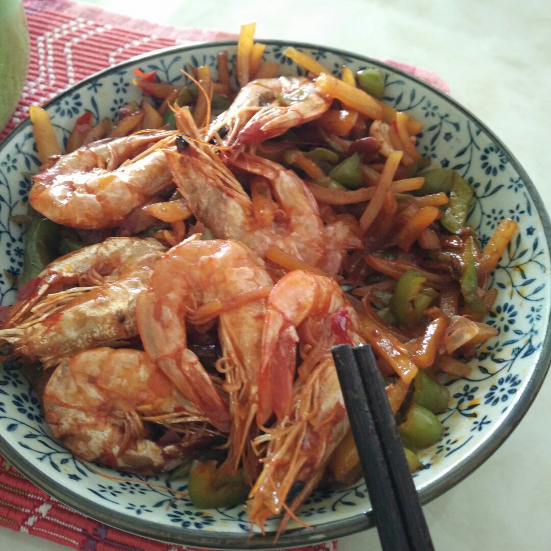 孜然香辣虾干