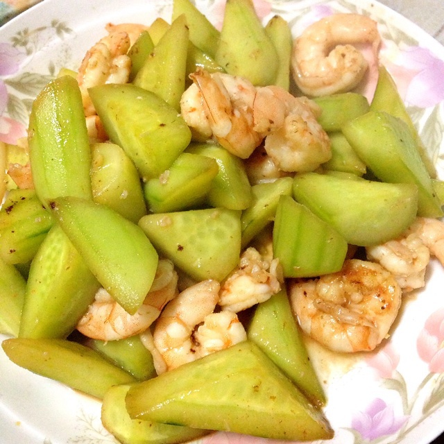 虾仁炒黄瓜