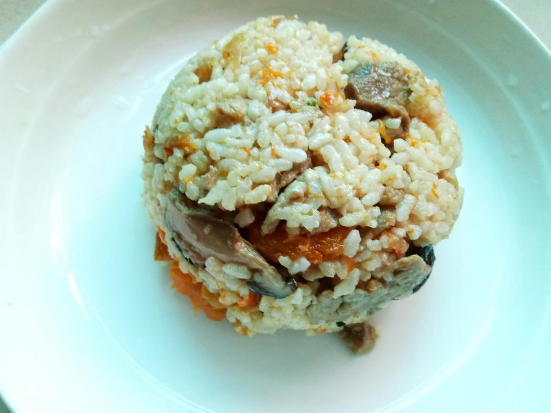 美味到不行的南瓜饭