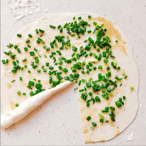 葱油饼—冰箱冷藏发酵法的做法 步骤2