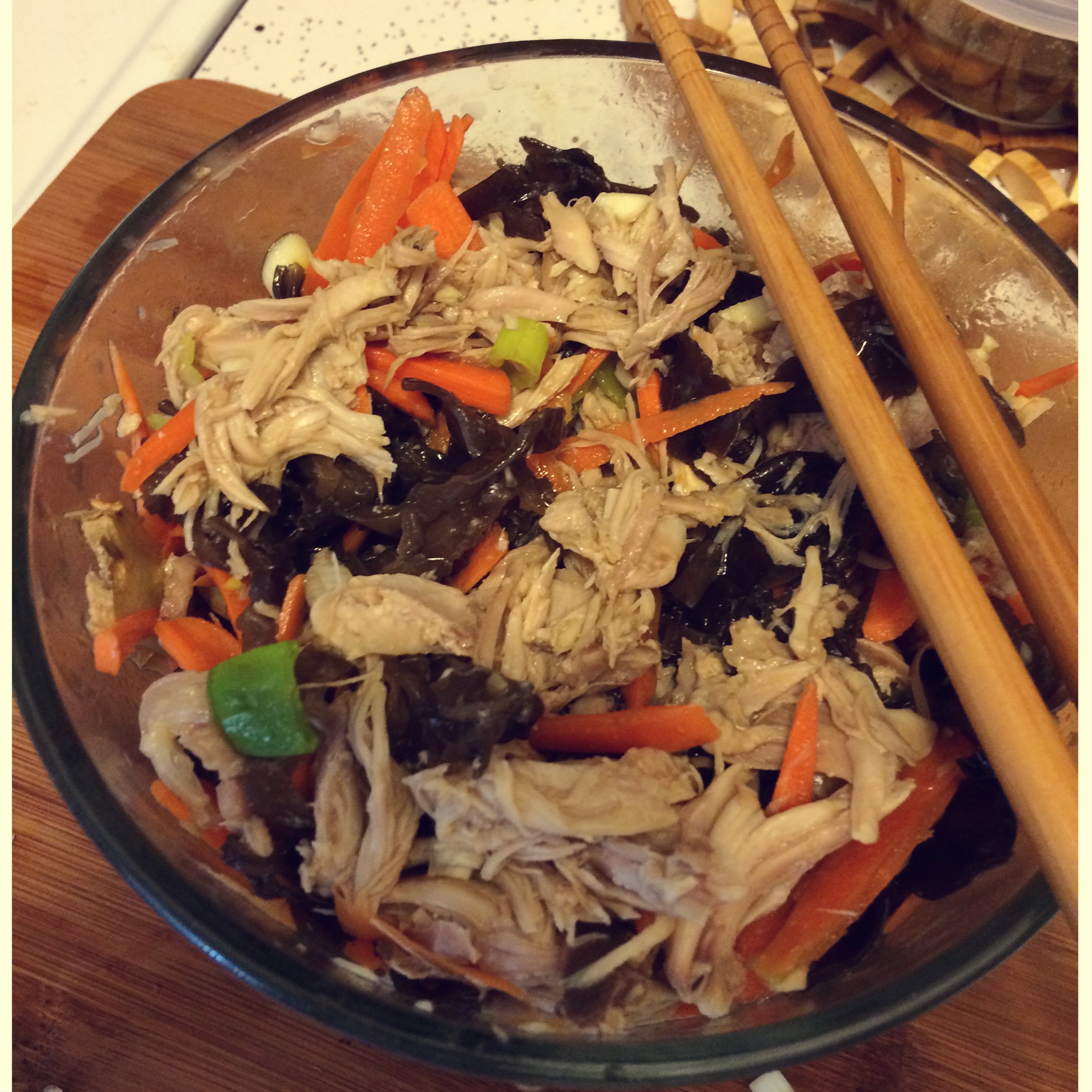 减脂健身｜凉拌手撕鸡丝（香辣&麻油版）