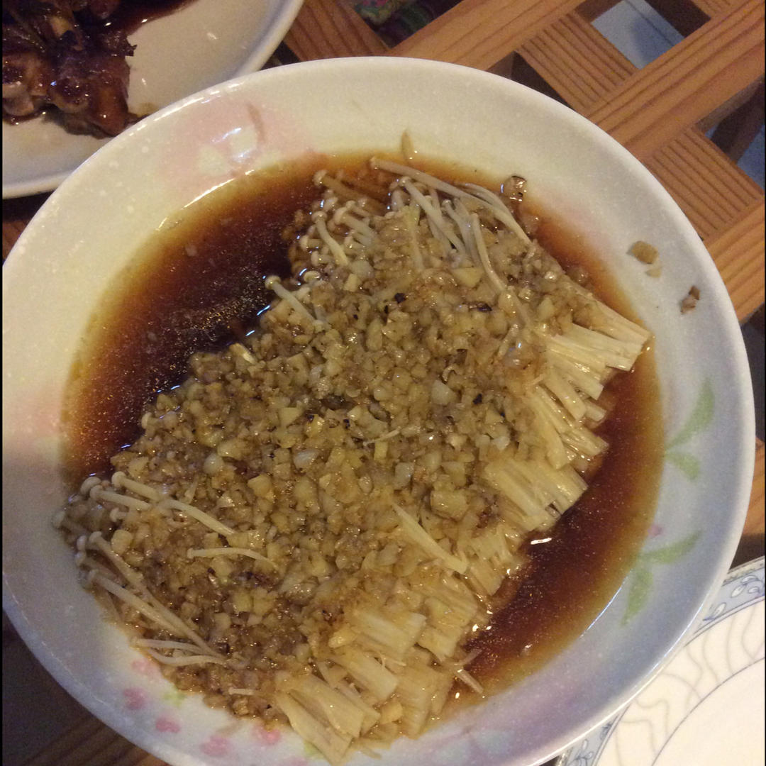 蒜蓉蒸金针菇