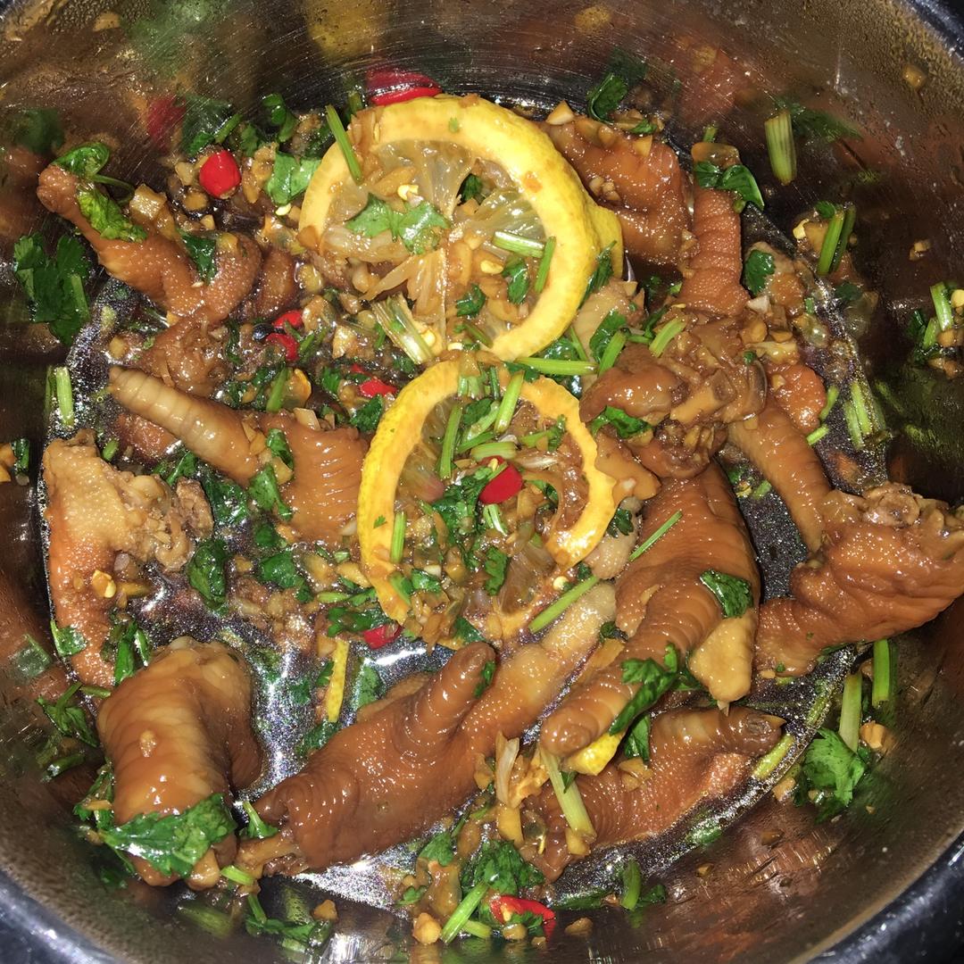 柠檬百香果鸡爪
