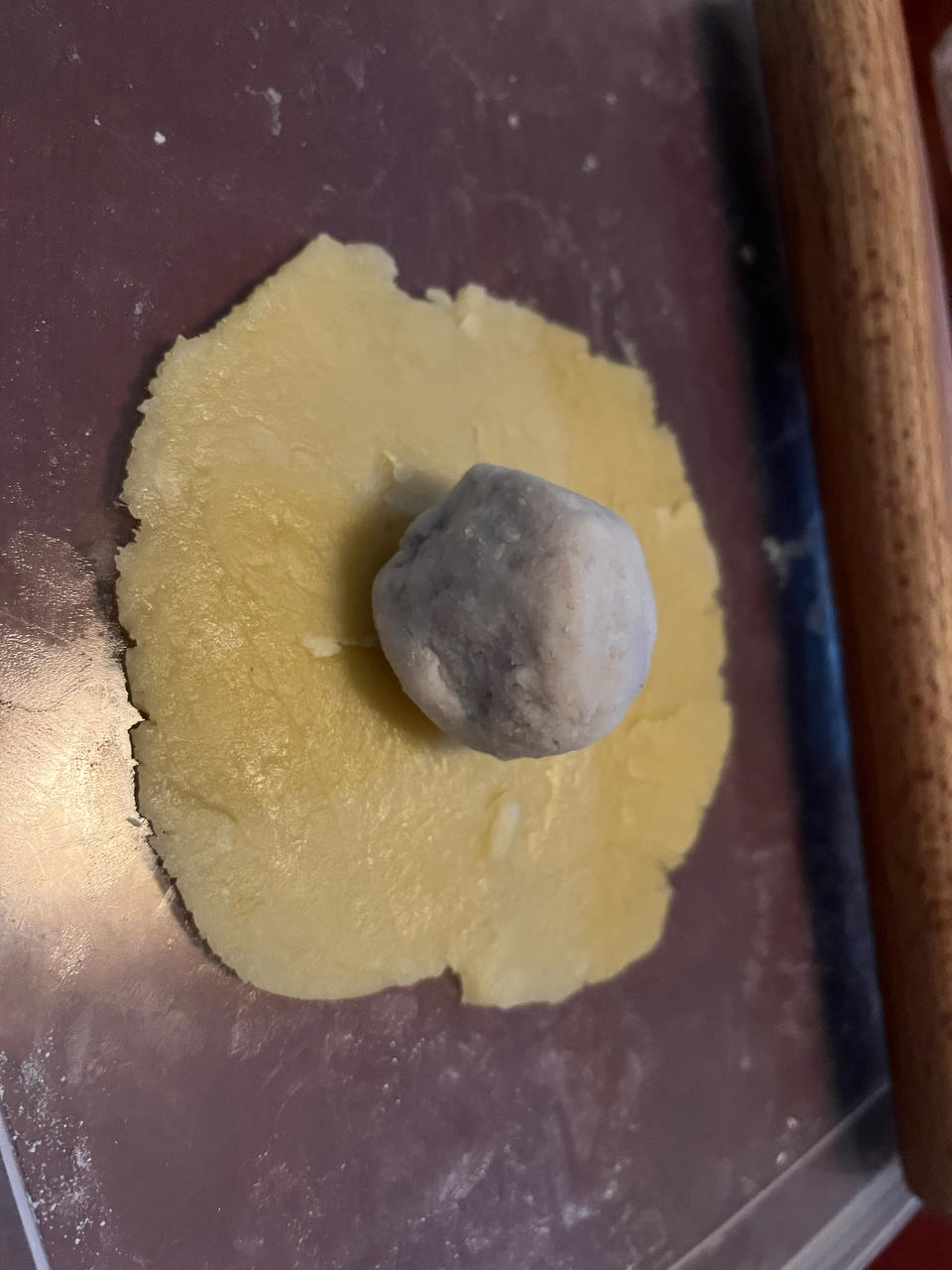 超好吃❗️芋泥芝士流心仙豆糕