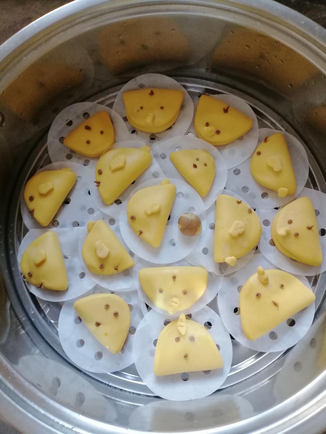 可爱小鸡馒头饼夹