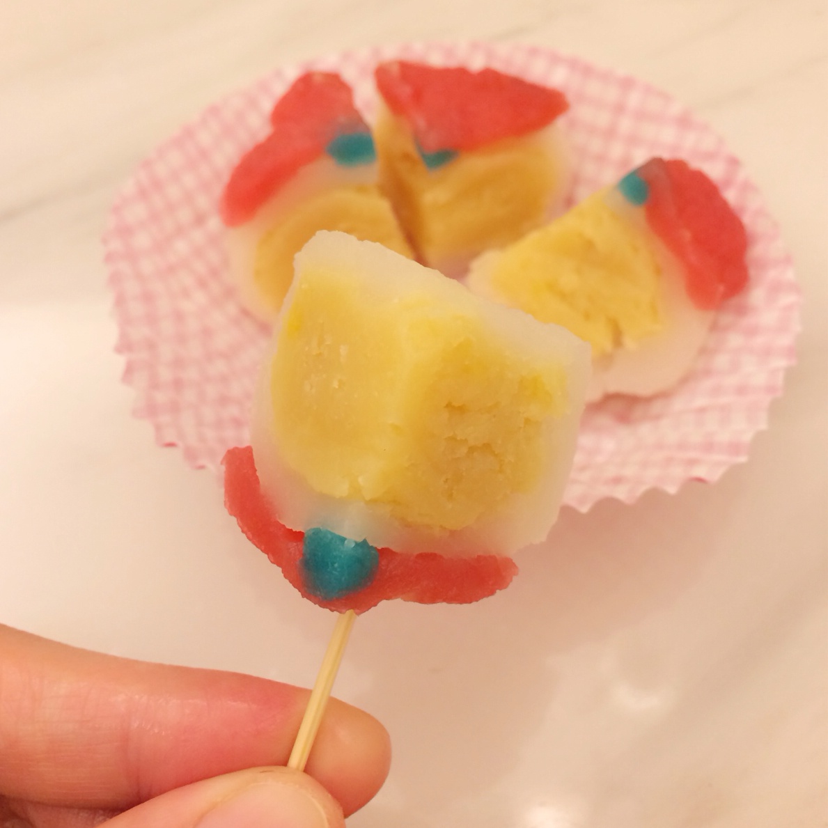 榴莲芝士冰皮月饼