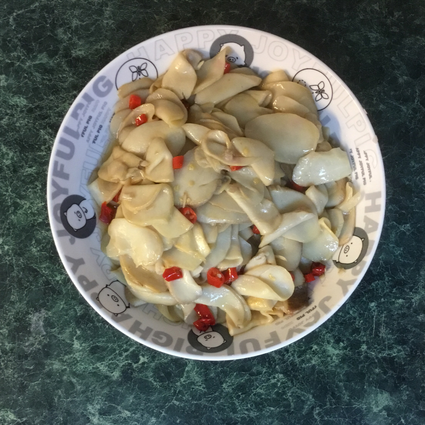 青椒素炒杏鲍菇