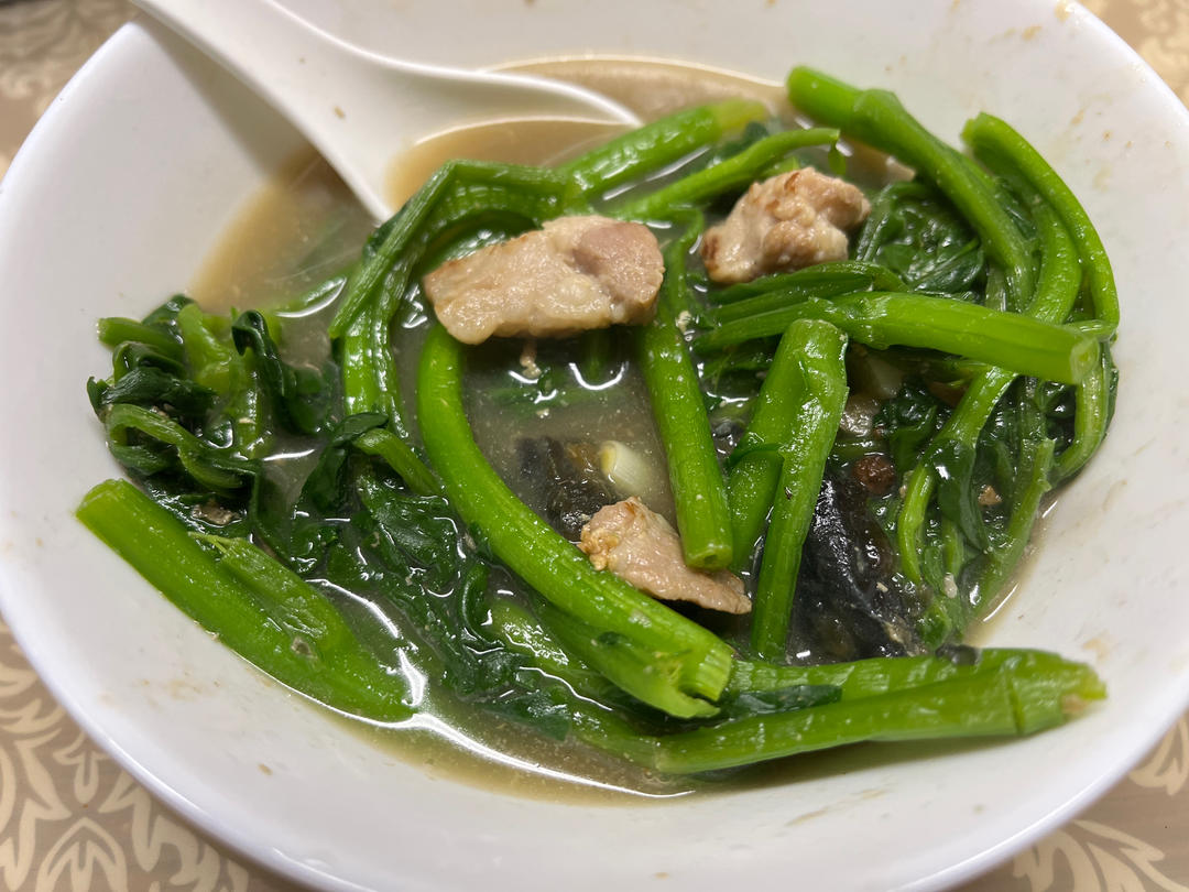 万能上汤做出来的西洋菜