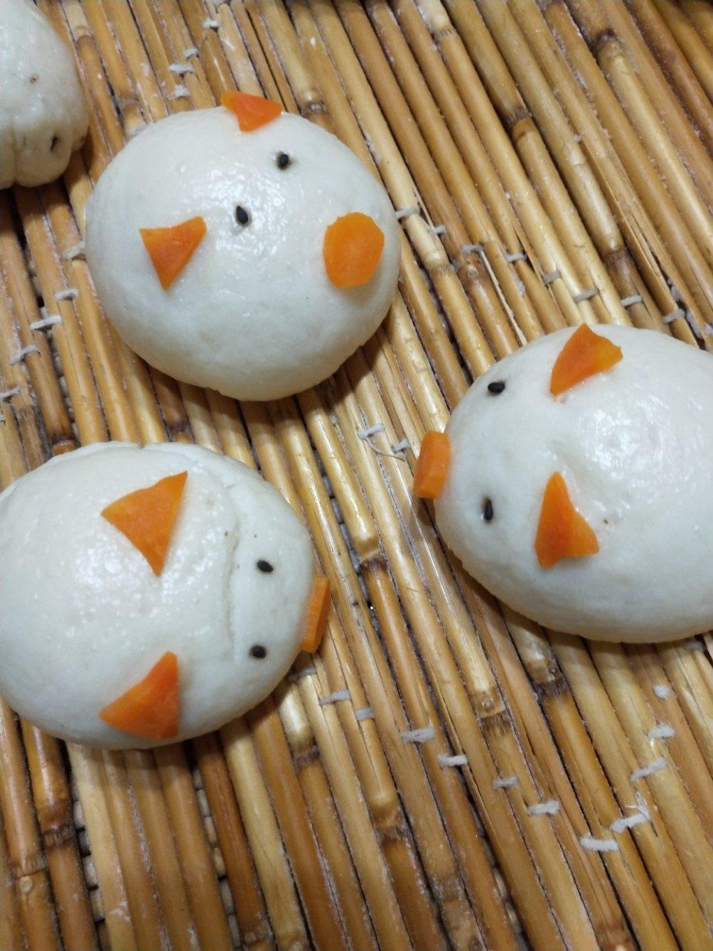 可爱的小猪豆沙包