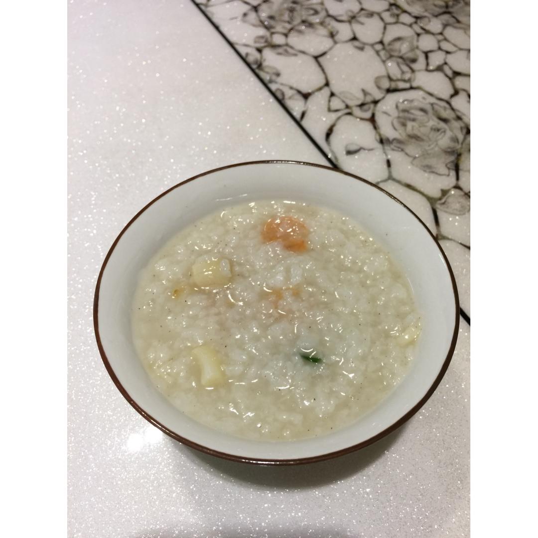 干贝蛤蜊海鲜粥
