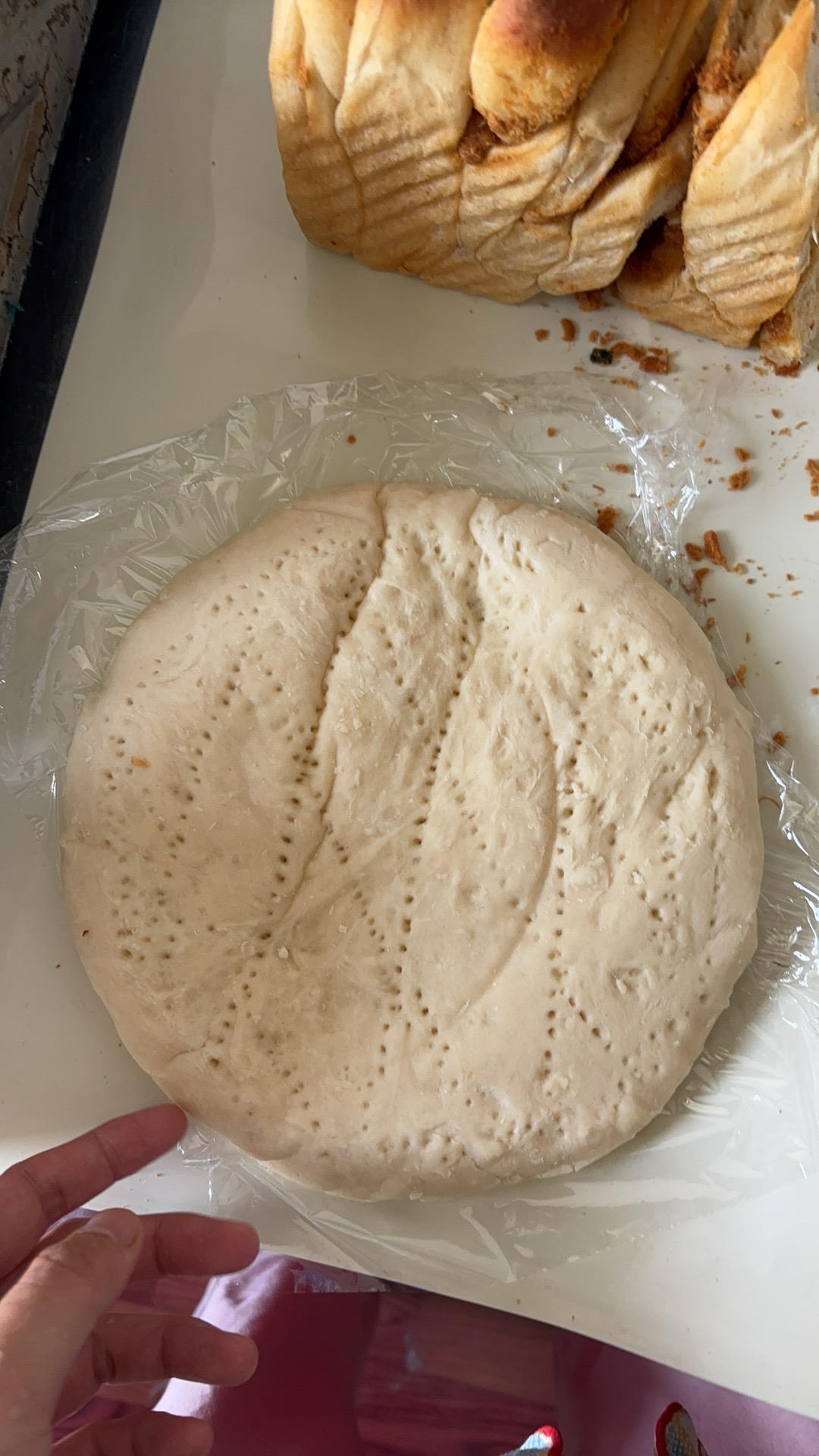 手揉披萨饼胚-与达美乐同款做法