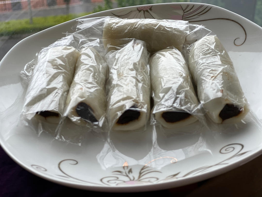 十分钟搞定超正宗的桂花条头糕，零失败！过夜不变硬，豆沙糯米卷