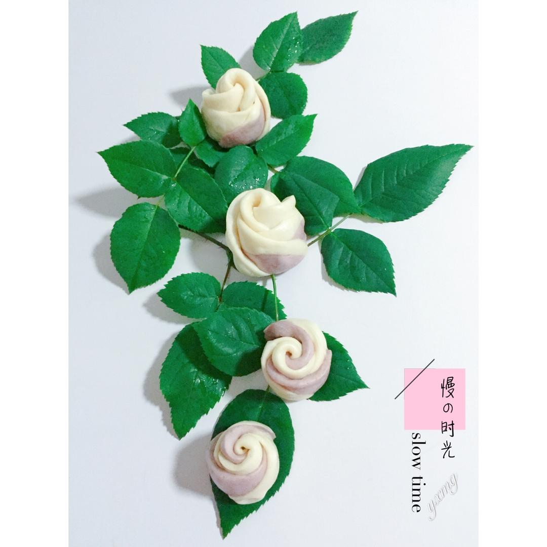 由浅入深的玫瑰花馒头