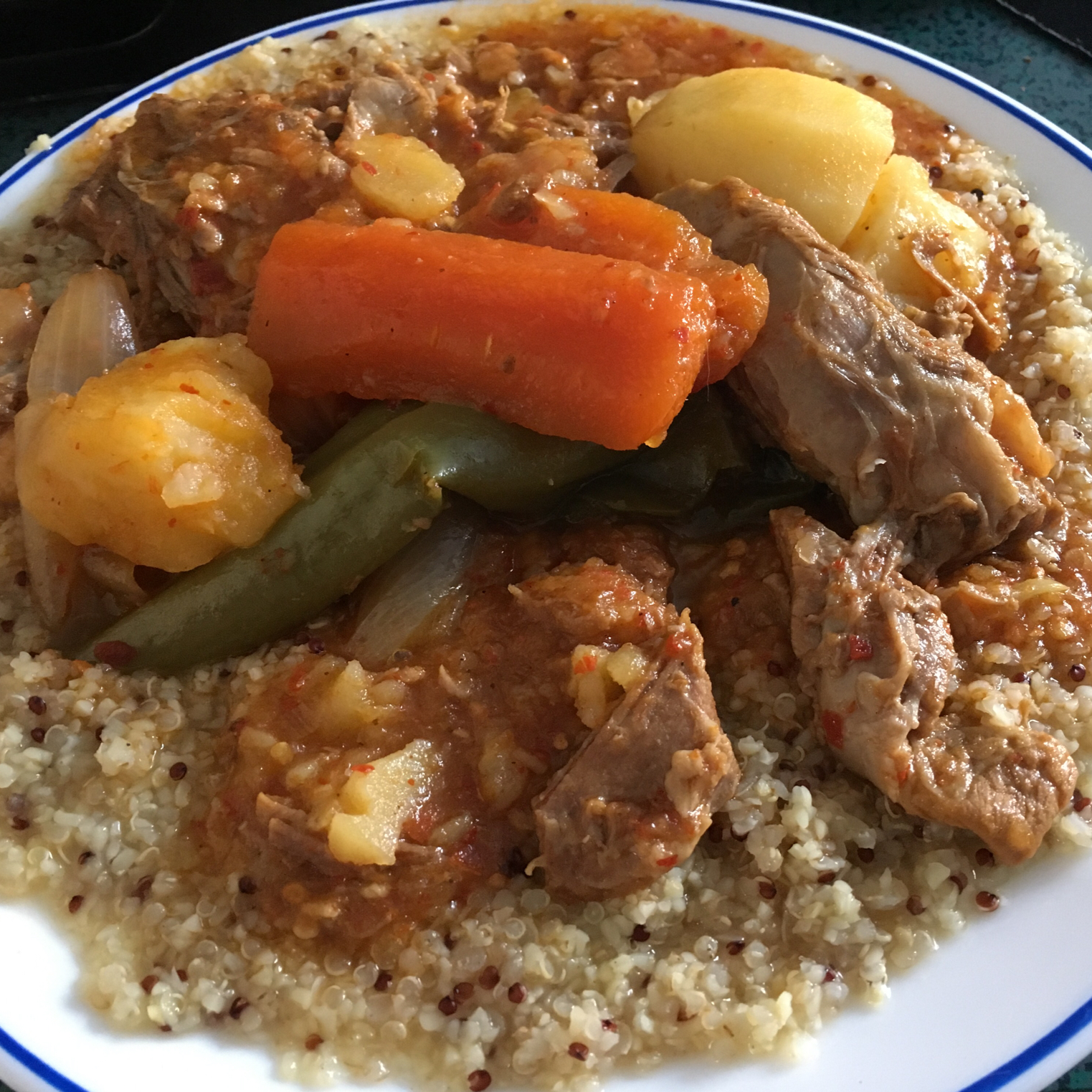 突尼斯朋友做的正宗古斯古斯面couscous