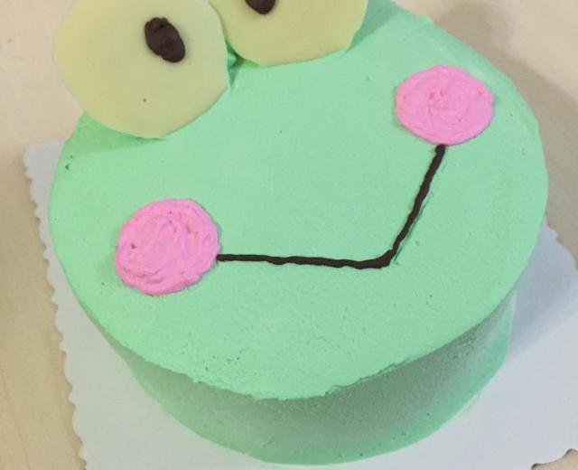 卡通青蛙生日蛋糕的做法