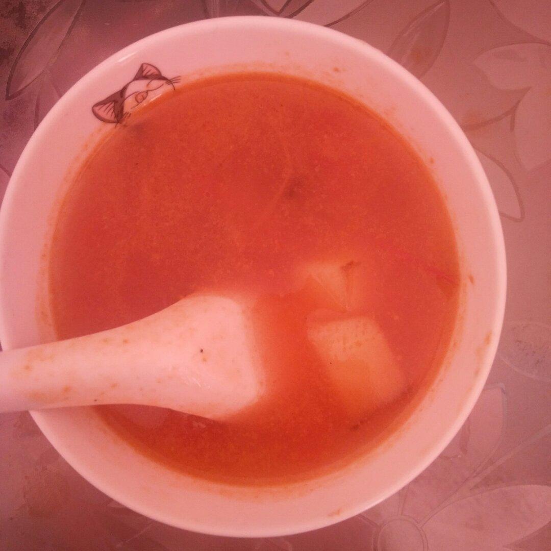 超级浓超好喝的番茄土豆汤