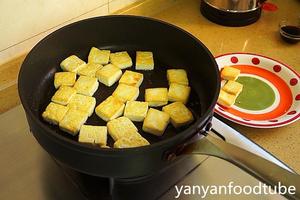 大葱烧豆腐 Spring Onion with Tofu的做法 步骤2