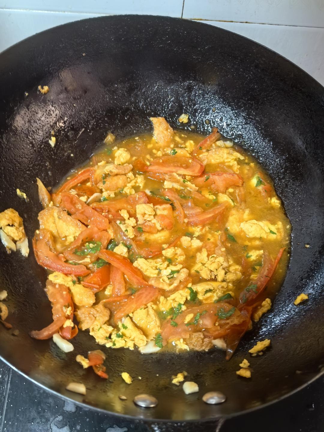 ㊙️一人食|饭店风味番茄炒蛋做法揭秘